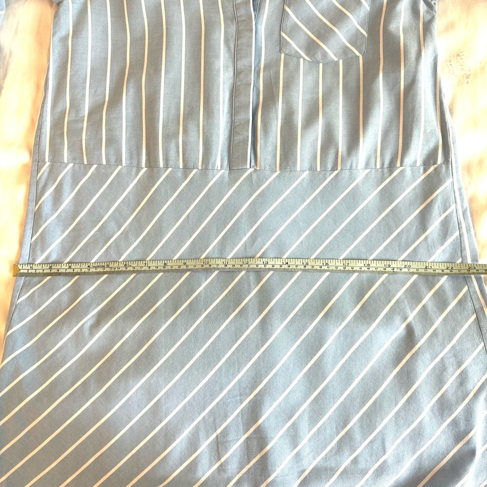 NWT Culture Blue and White Striped Shirt Dress “Understated” - Picture 13 of 14